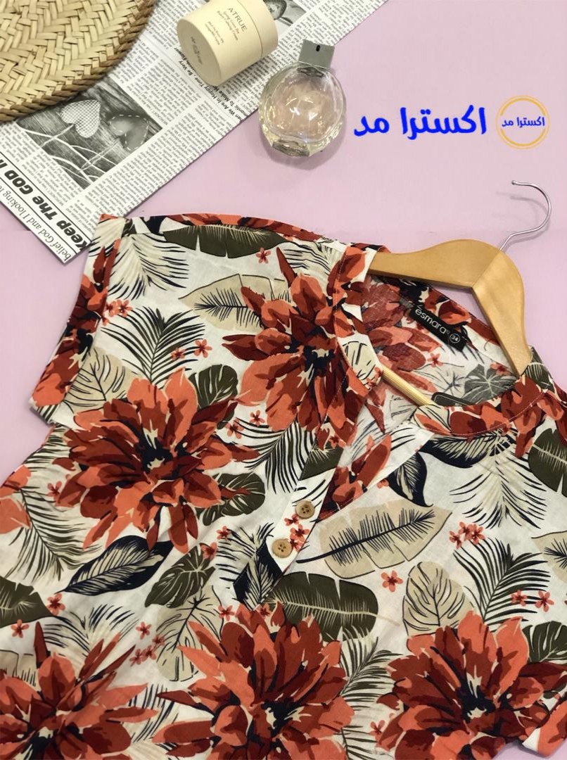 شومیز گل لینن