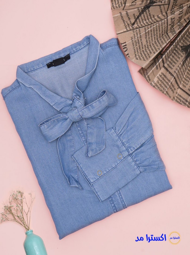 شومیزجین یقه گره esmara کد62