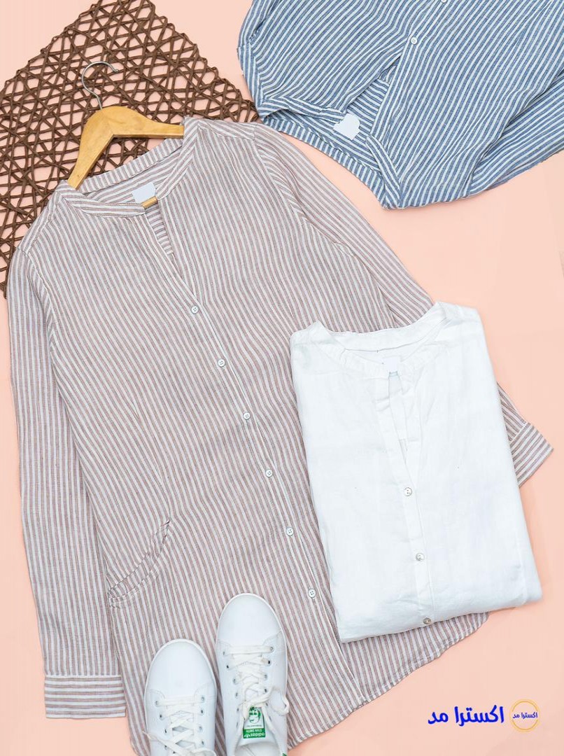 مانتو لینن ( شومیز بلند )OLSEN کد122