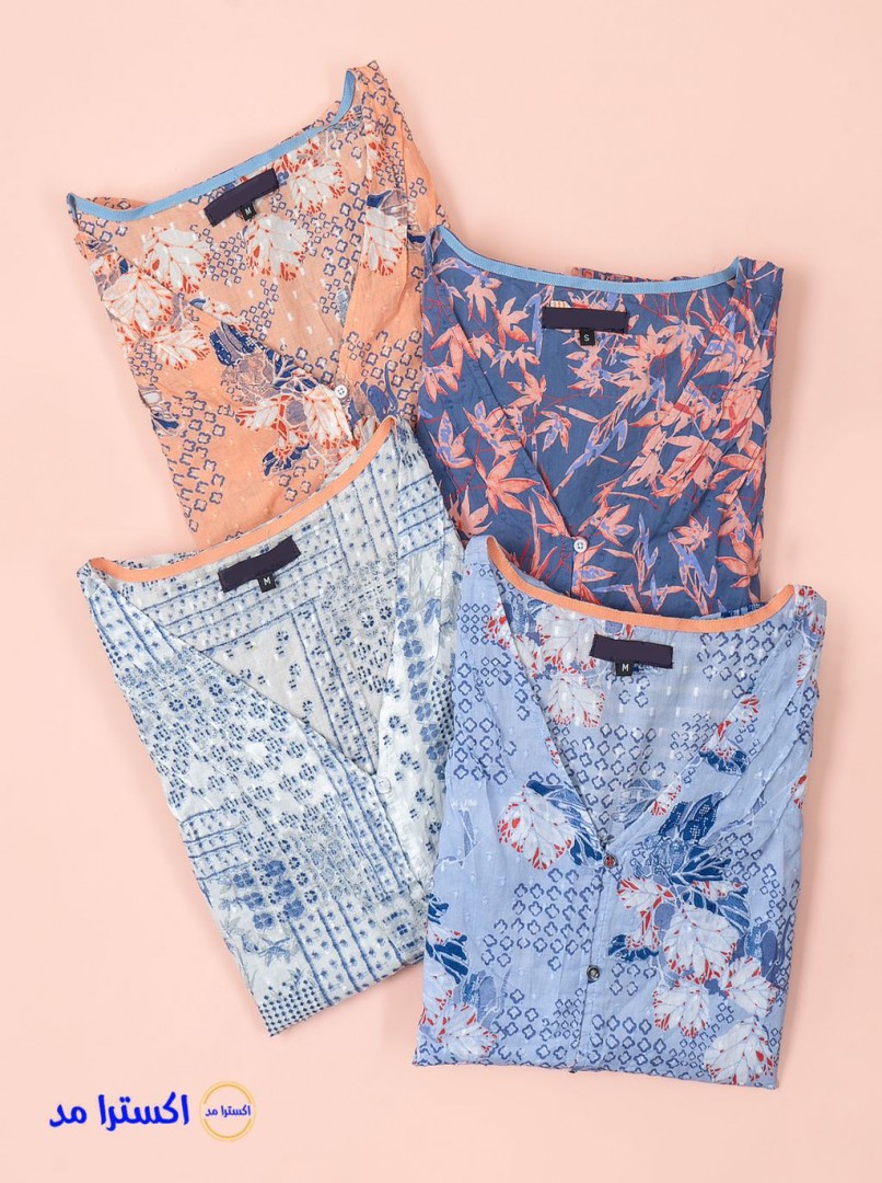 شومیزحلقه ای دکمه دار BANANA کد132