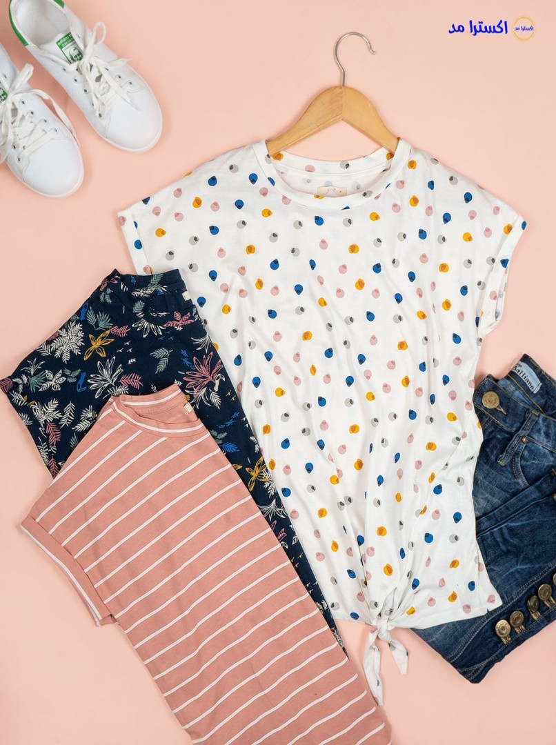 تیشرت پایین گره unit کد116