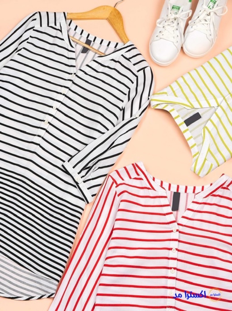 شومیز راه راه Multiblu کد431