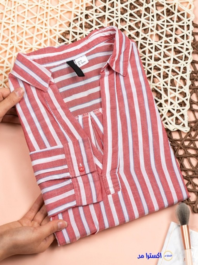 شومیز راه راه کد449