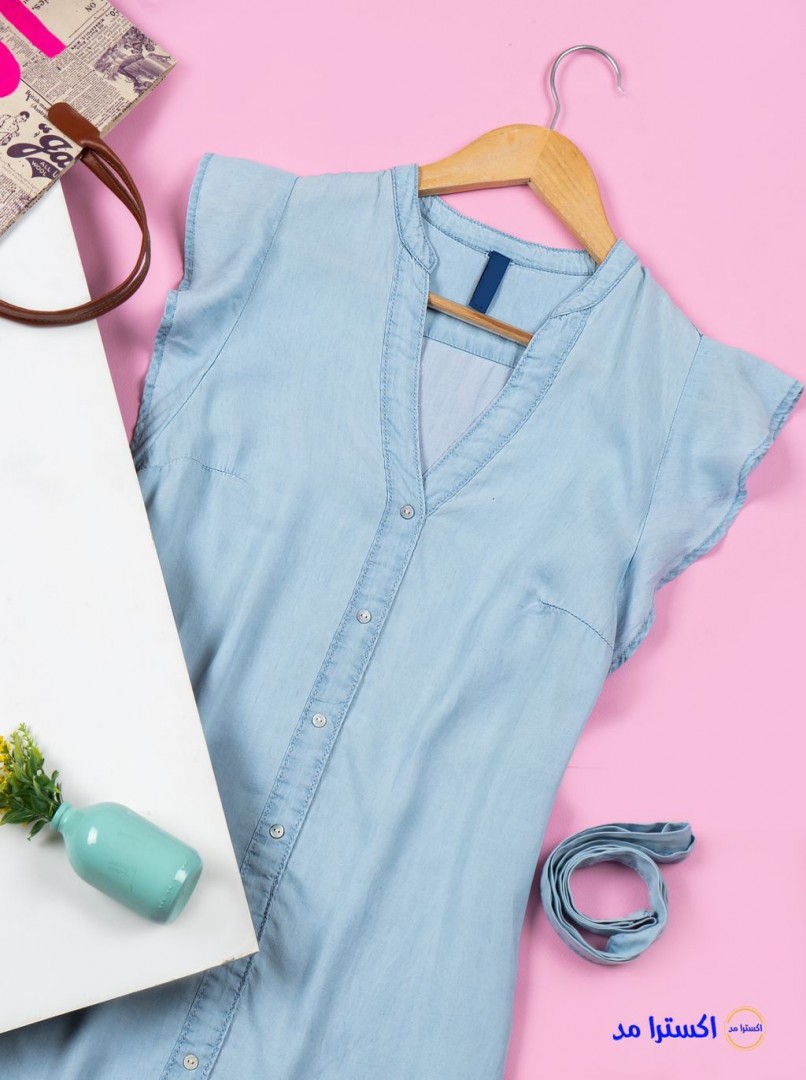 شومیز حلقه ای جین کد537