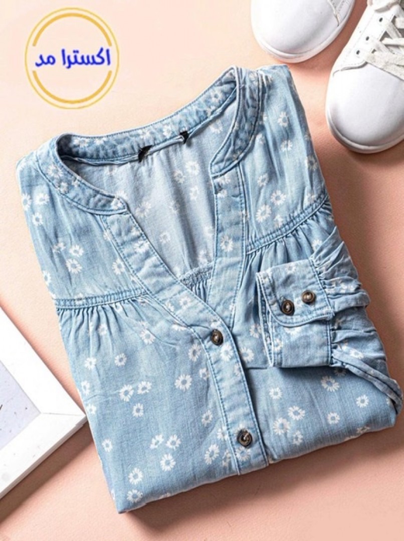 شومیزجین گلدار کد11101