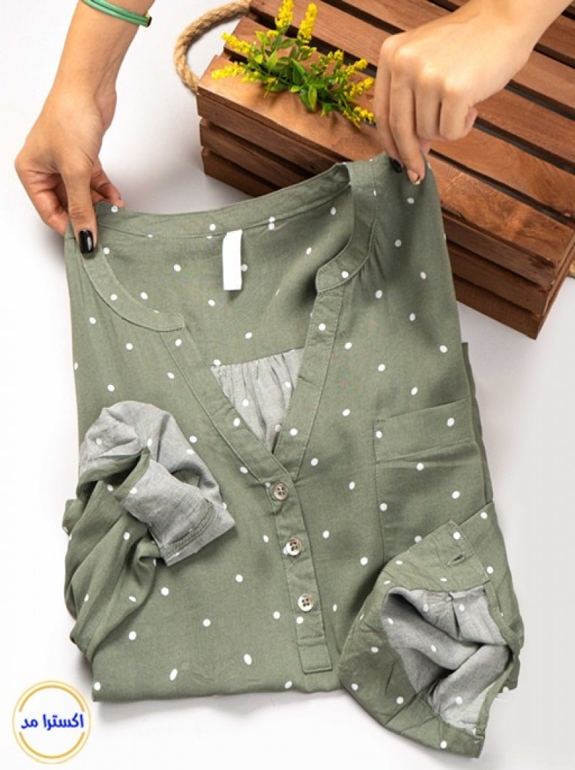 شومیز خالدار کد60