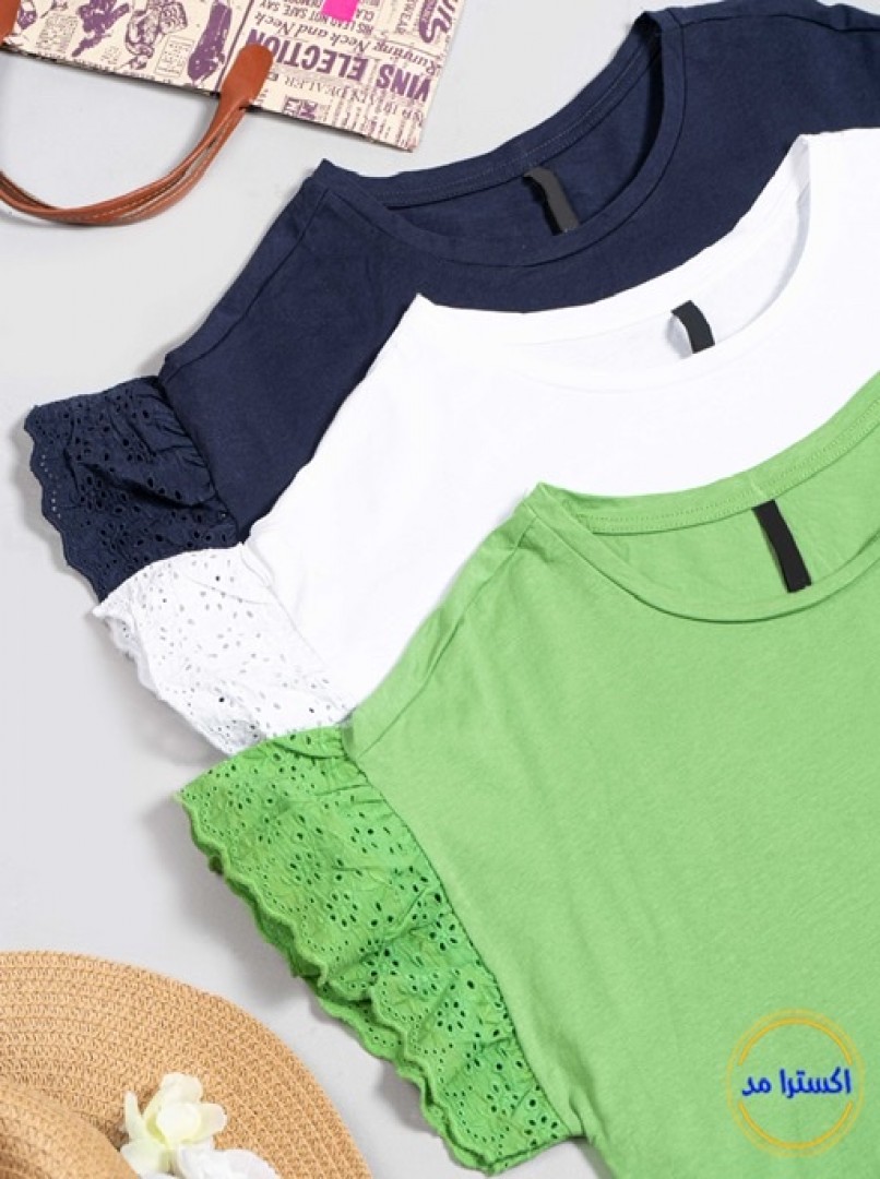 تیشرت آستین خامه دوزی moodo کد706