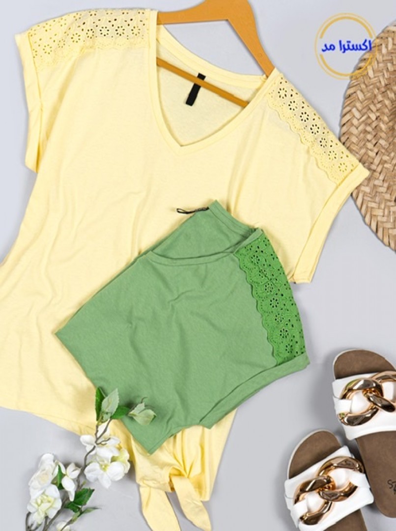 تیشرت سرشونه خامه دوزی  کد707