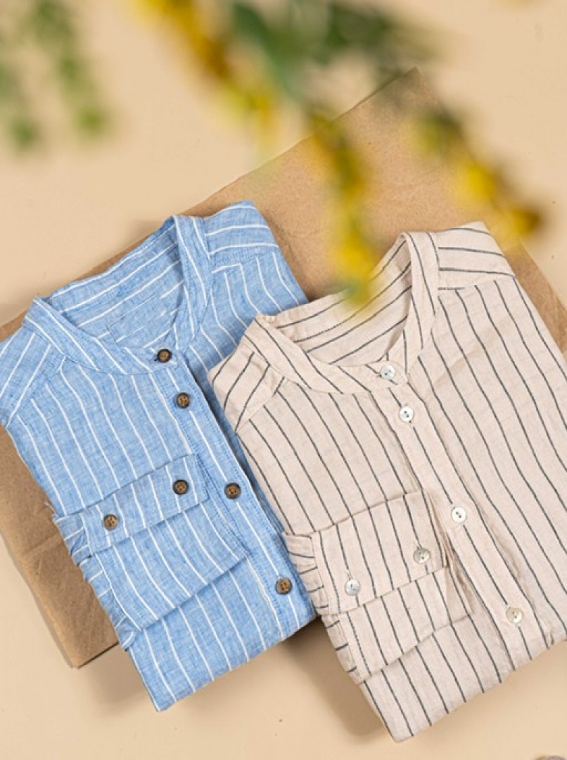 شومیزلینن راه راه کد877