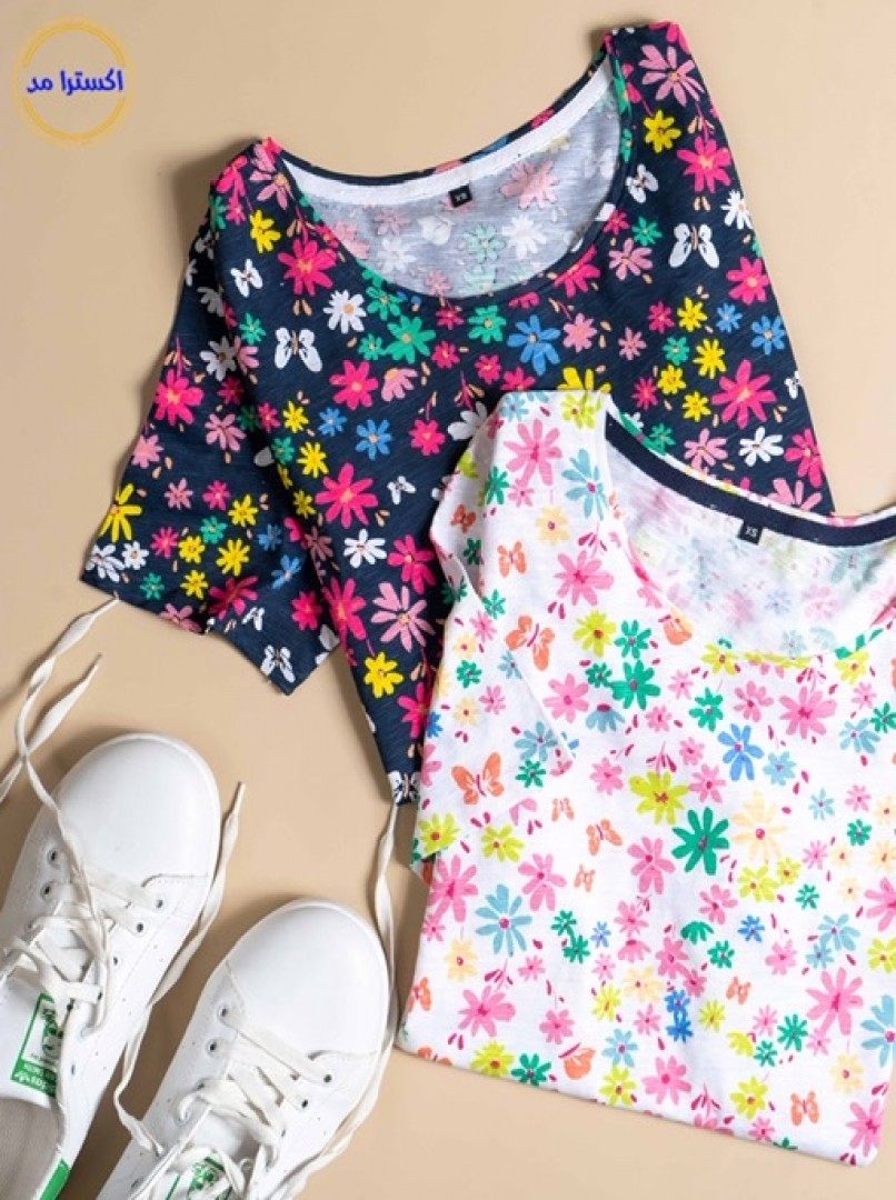 تیشرت گلدار کد1105