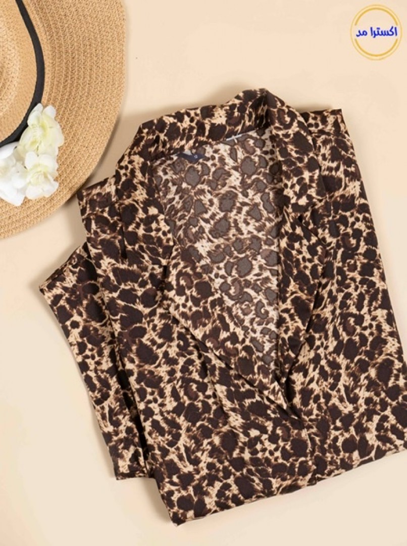 شومیز ساتن پلنگی 1430-18