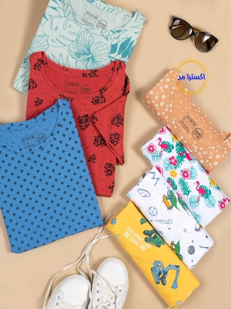 تیشرت طرحدار H&M کد1448