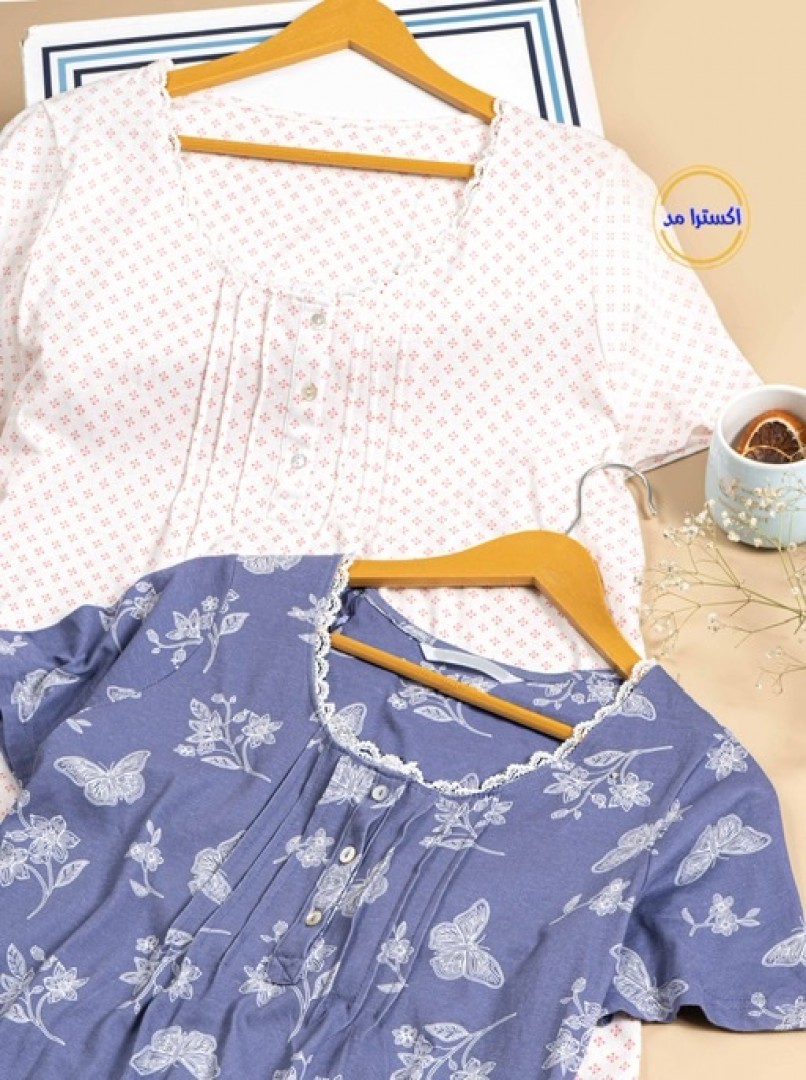 پیراهن سه دکمه بلند کد1485-1