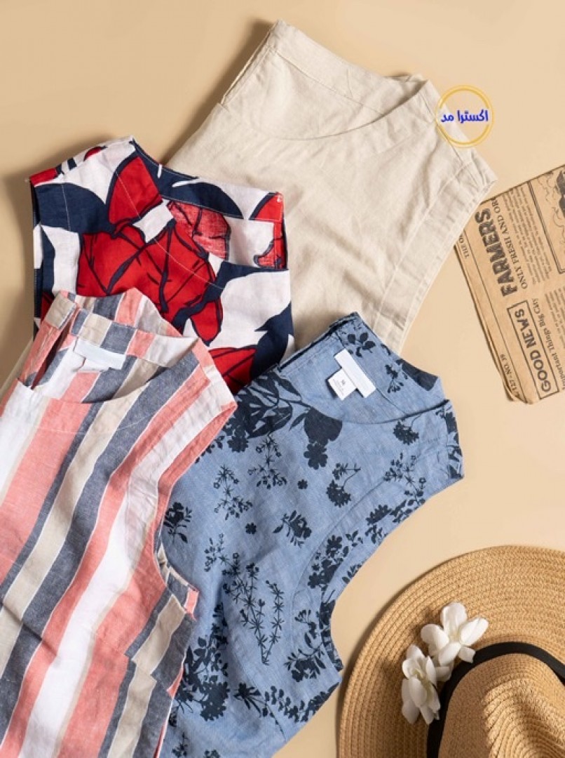 شومیزحلقه ای لینن کد1467