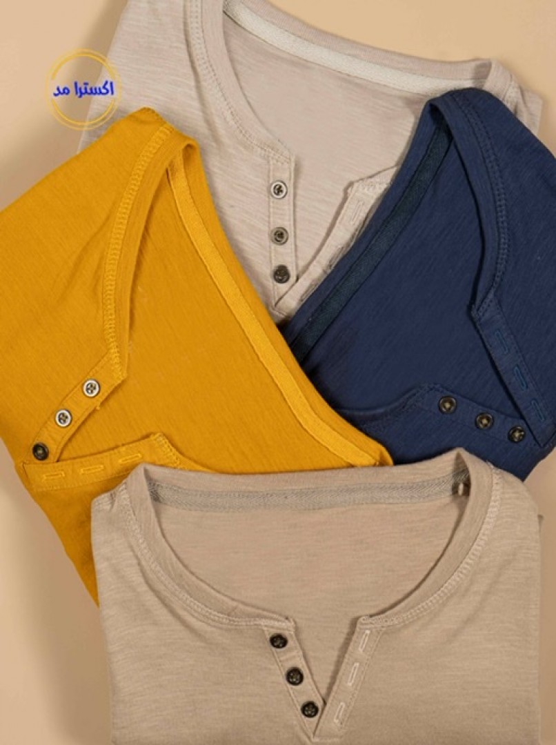 تیشرت سه دکمه کد1638