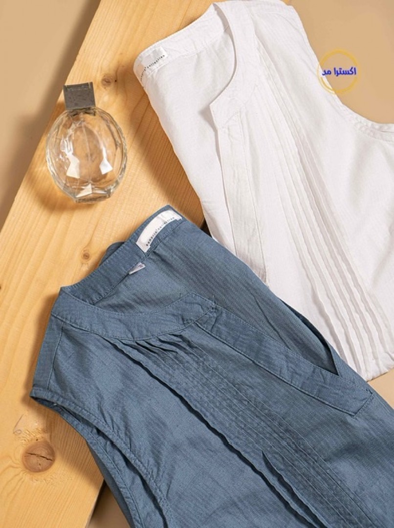 شومیزحلقه ای یقهV کد1627-1