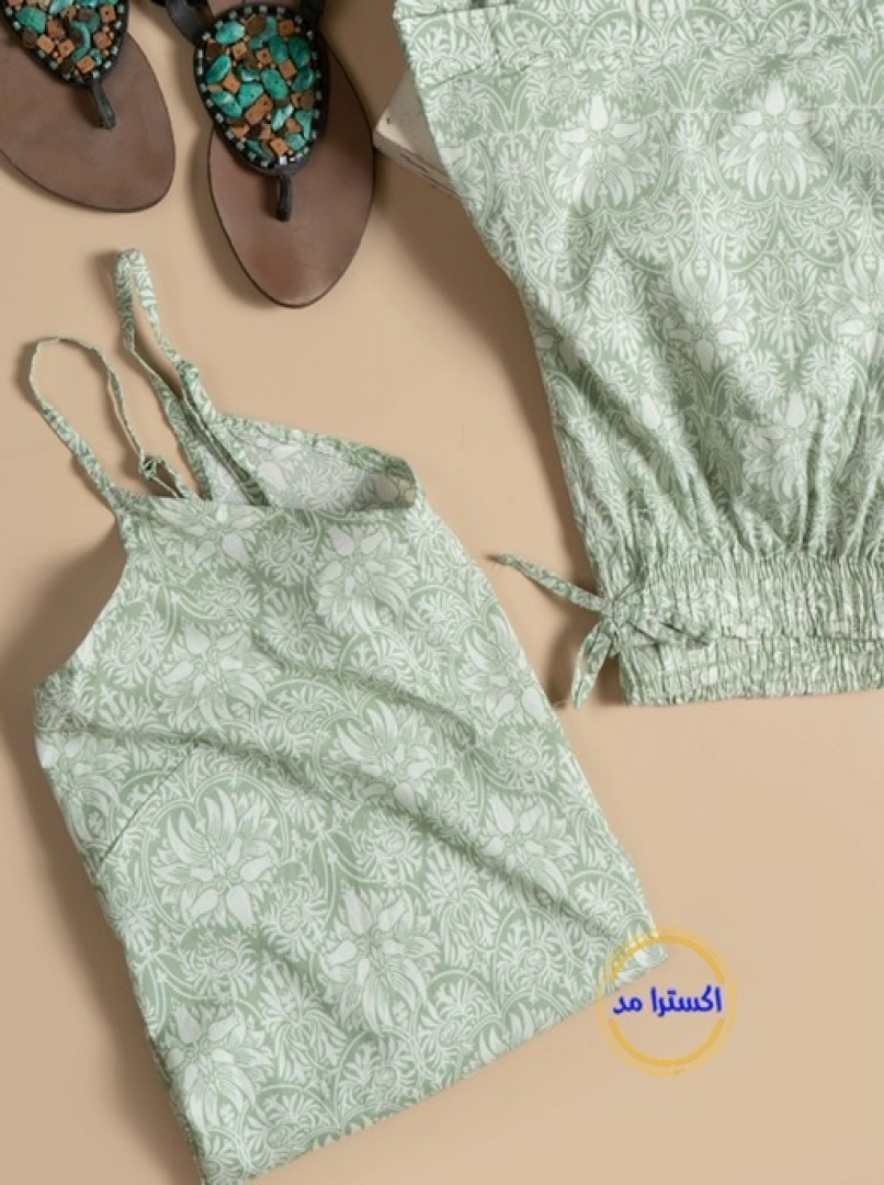 تاپ شلوارک طرحدار کد2040-1