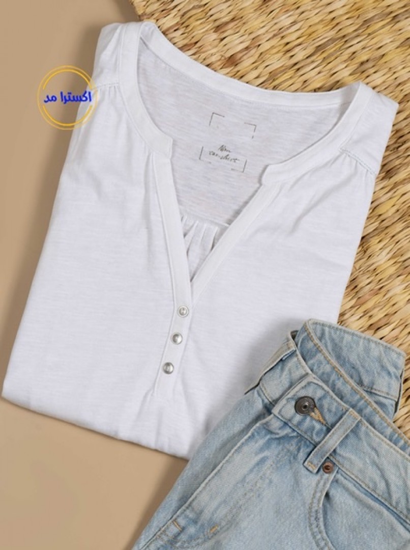 تیشرت سه دکمه کد2057