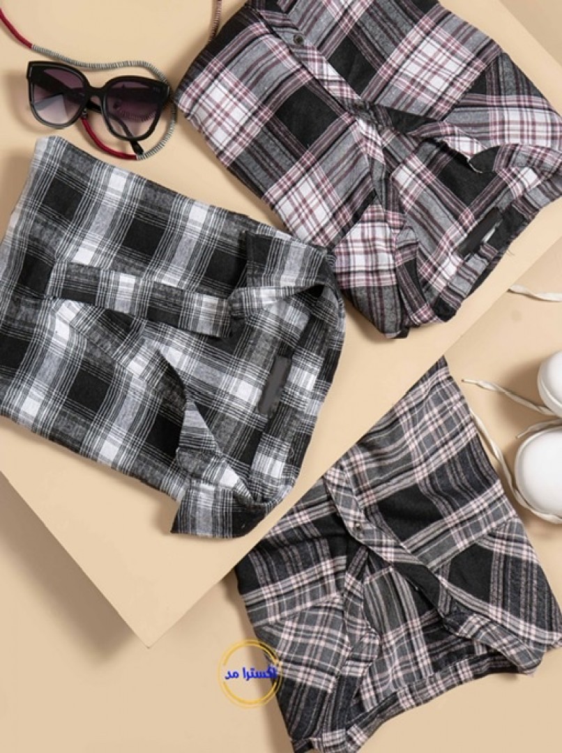 شومیزمانتویی چهارخونه کد1967