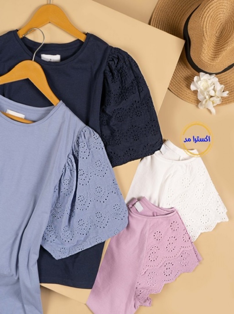 تیشرت آستین خامه دوزی کد2094