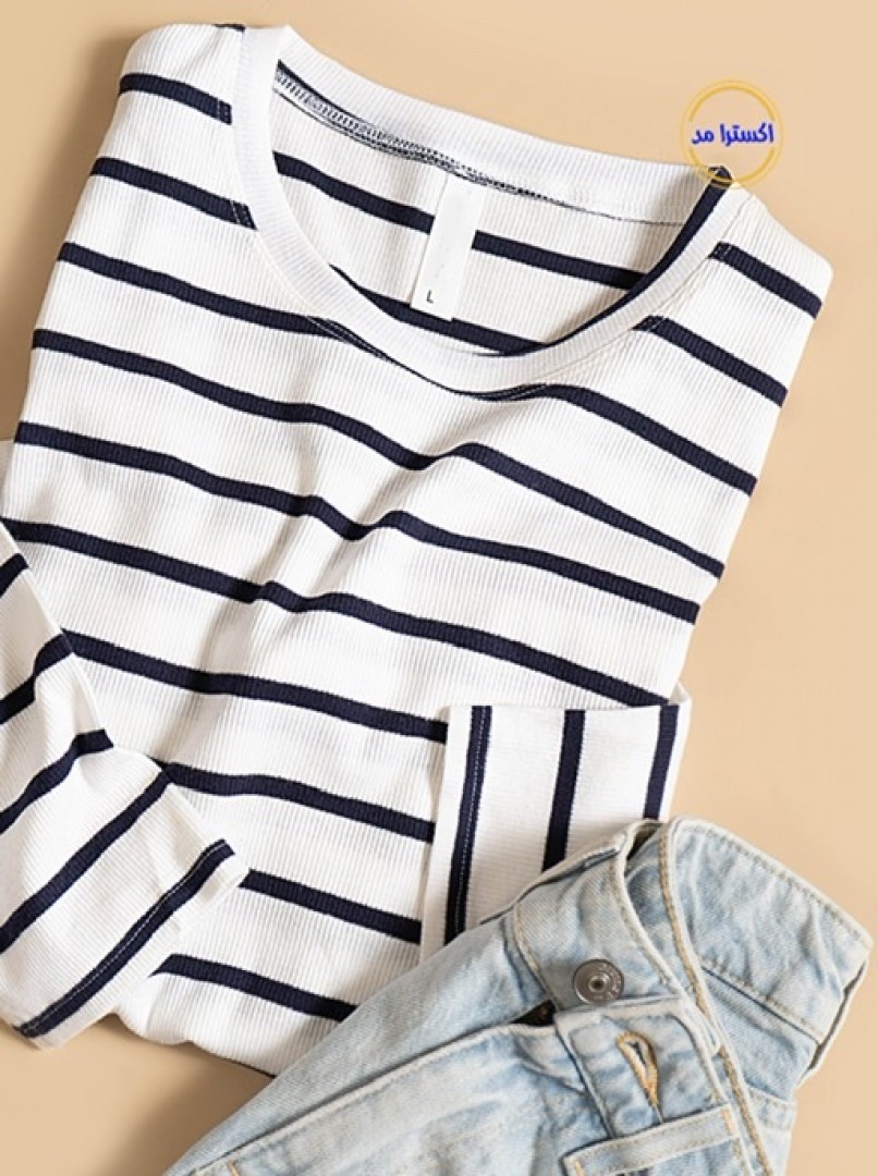 بلوز کبریتی راه راه کد4027