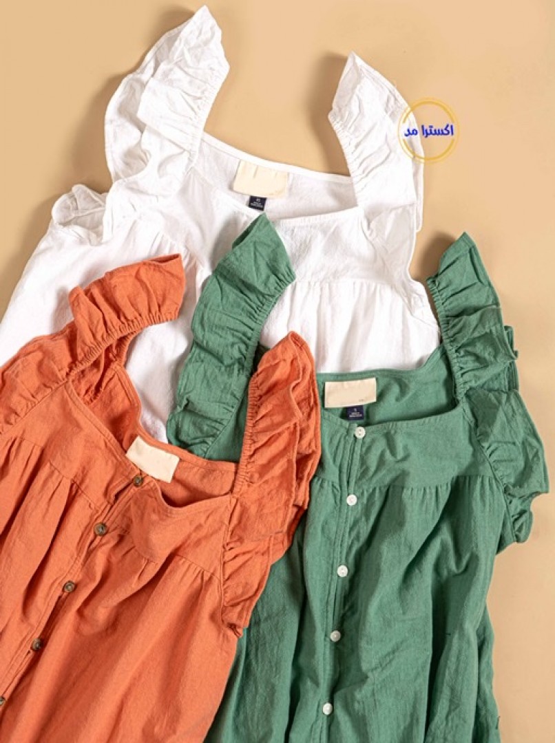 پیراهن لینن کد5027-1