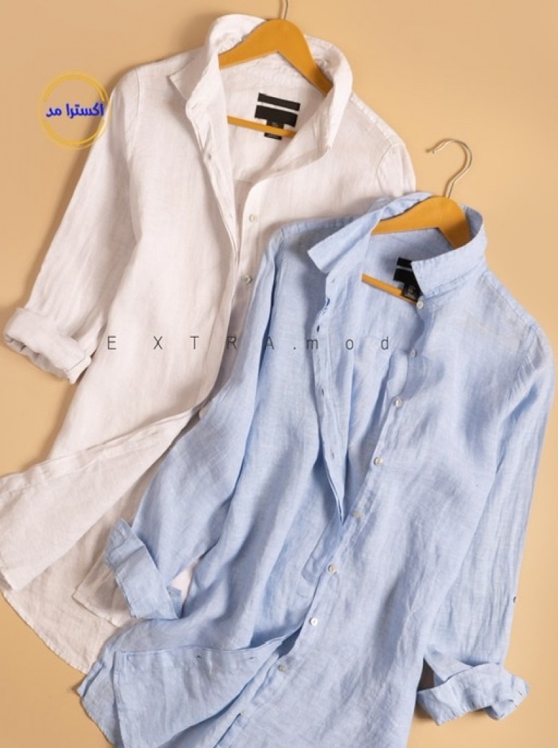 شومیز مانتویی لینن کد5561