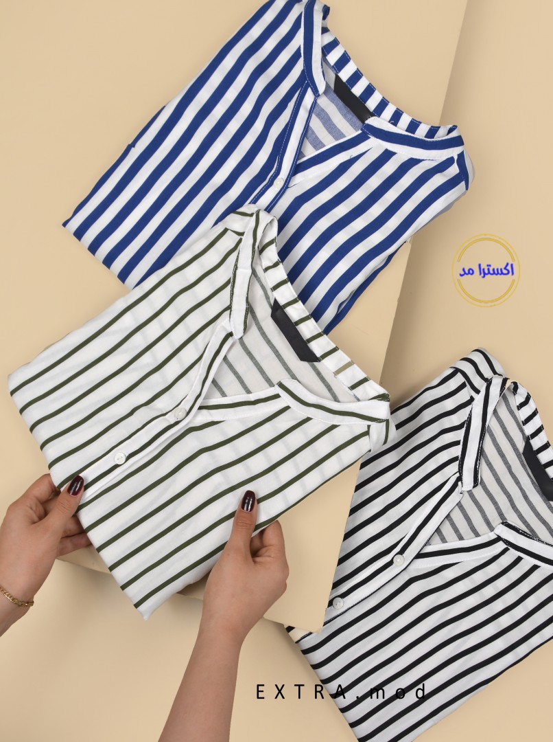 شومیز راه راه کد6838