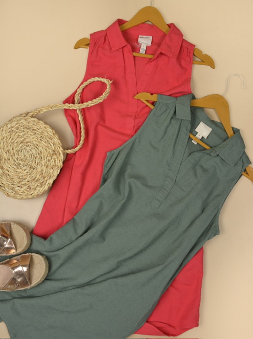 پیراهن لینن کد6868