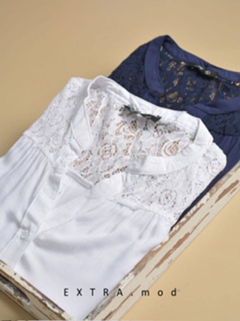 شومیز حلقه ای گیپوری کد 6918