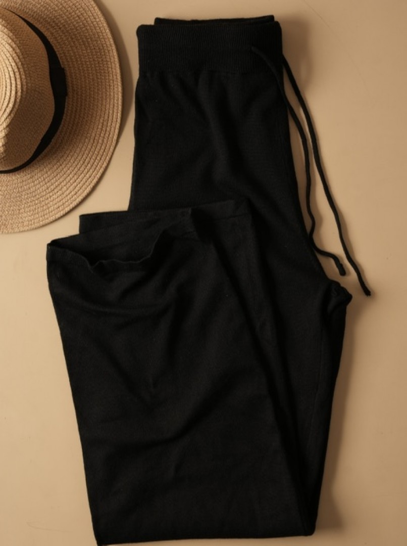 شلوار بافت مشکی  کد1325