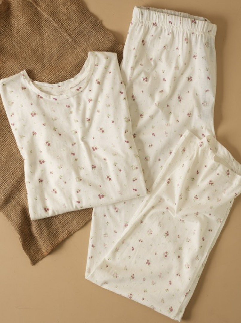 ست بلوز شلوار نخ و پنبه  کد1574