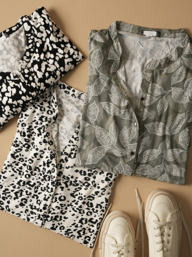 شومیز طرحدار زنانه کد1638