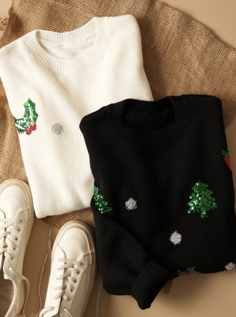 بافت پولکدوزی کریسمس  کد1628