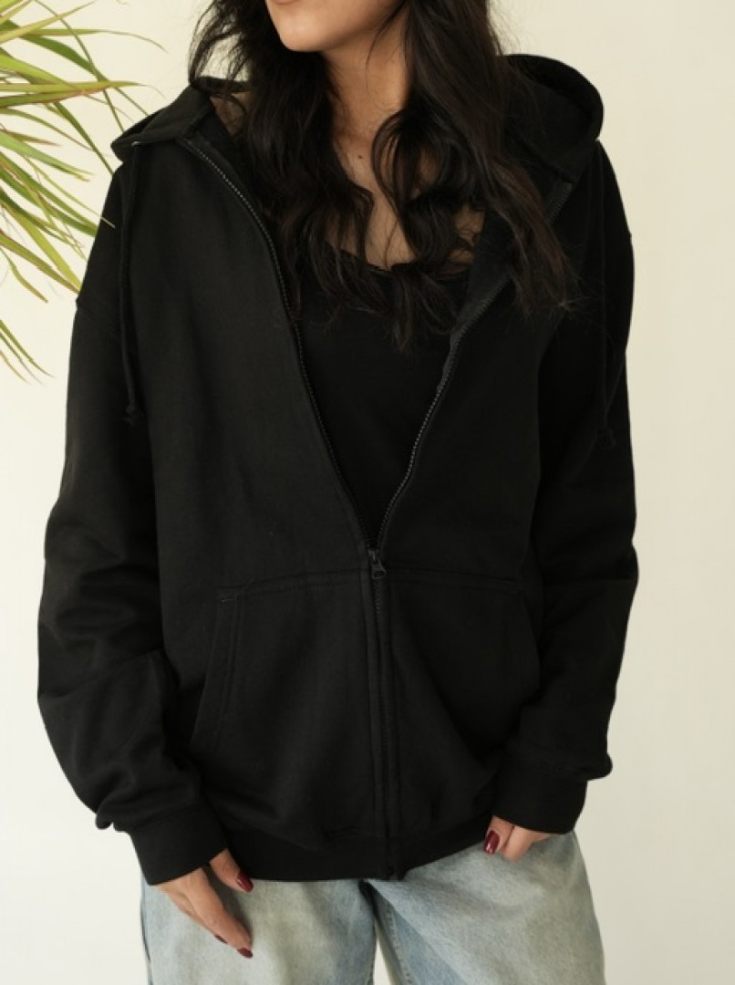 سویشرت تو کرکدار مشکی  کد1642