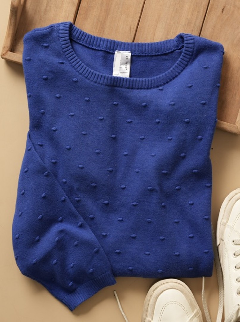 بافت گپ آبی کاربنی با طرح دون‌دون برجسته کد1558-14