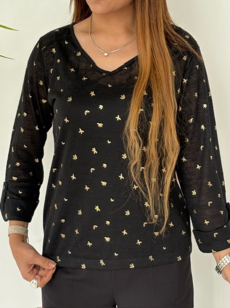 بلوز طلاکوب  کد1747