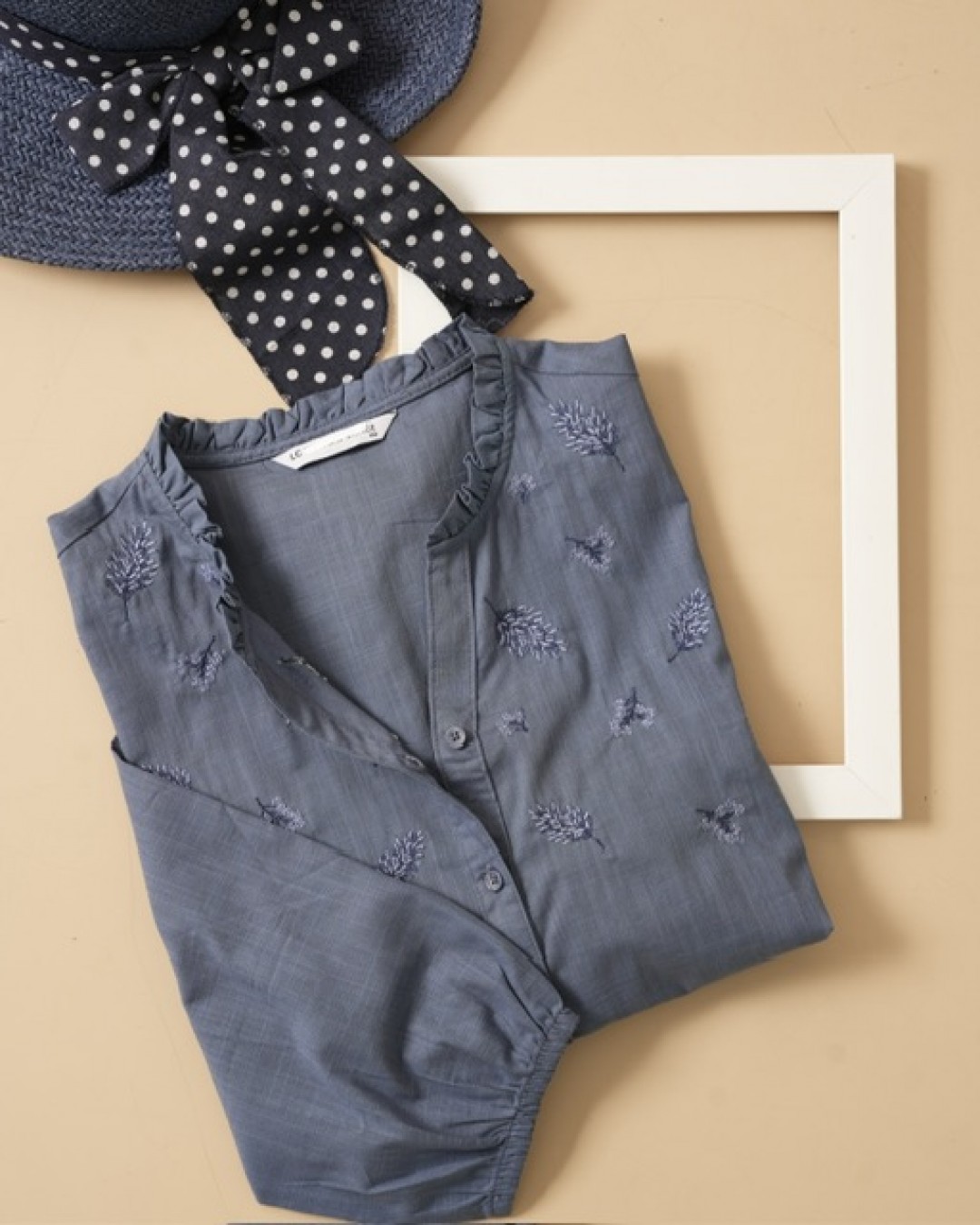 شومیز ال سی گلدوزی   کد1744