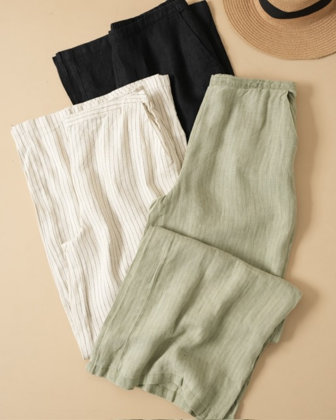 شلوار بگ‌ لینن کد1797