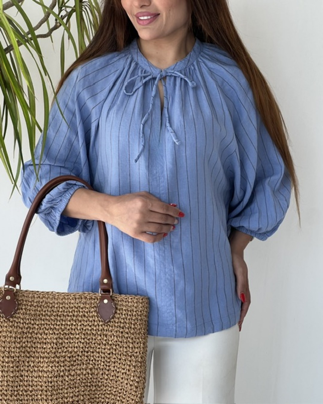شومیز راه راه زنانه کد3468