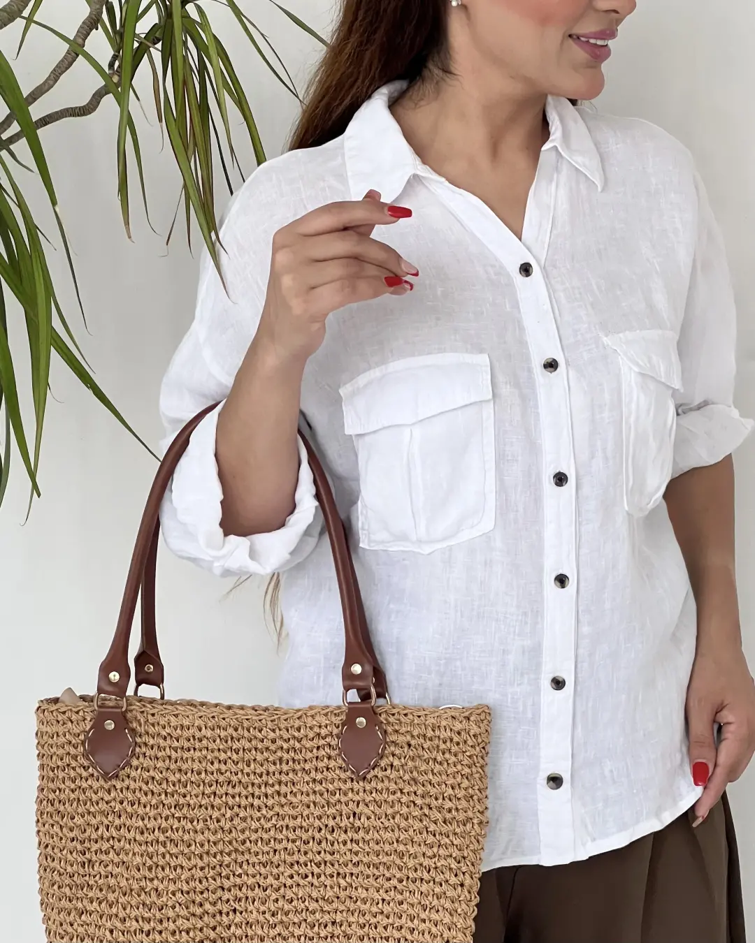 شومیز لینن  زنانه کد3549