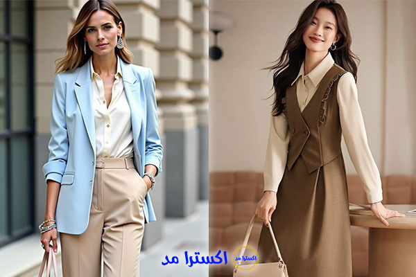 استایل لایه‌ای با بلوز ساده
