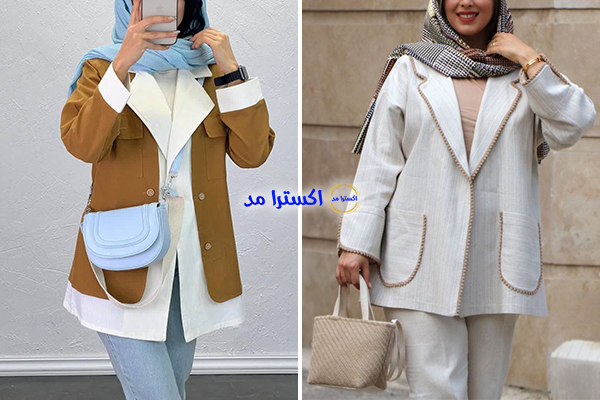 استایل دخترانه اداری با مانتو کتی لینن