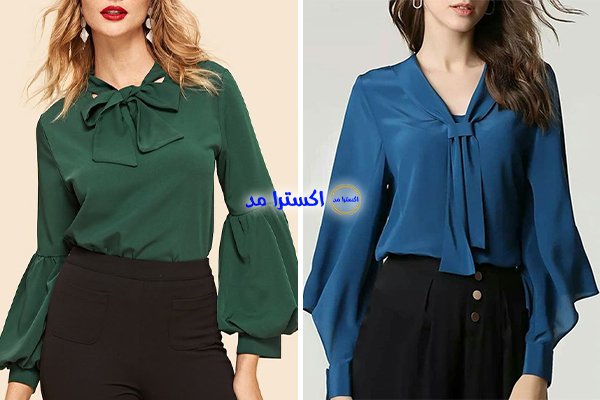 بلوز کراواتی (Wrap Top) یا نیمه‌گره‌ای
