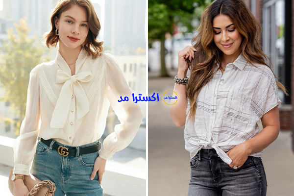 شومیز جلو گره‌ای