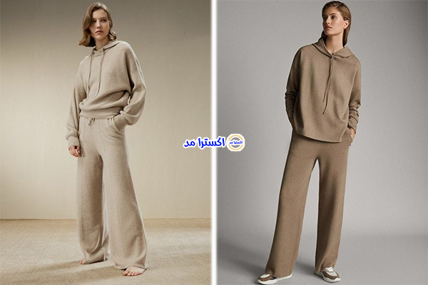 هودی و شلوار بافت زنانه