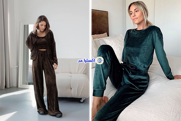 لباس راحتی زنانه از جنس مخمل