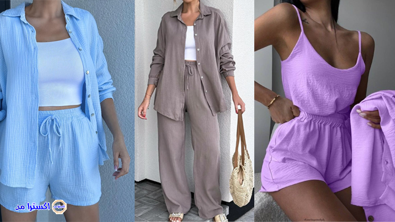 ست تاپ شلوارک زنانه