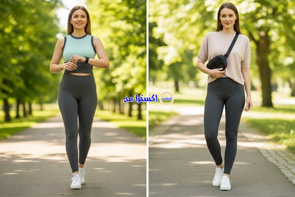 بلوز و تاپ بافت با شلوار لگ کبریتی